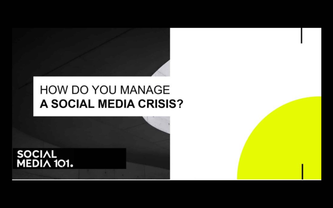HANDLING, AND MORE IMPORTANTLY, AVOIDING A SOCIAL MEDIA CRISIS